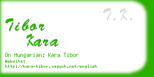 tibor kara business card
